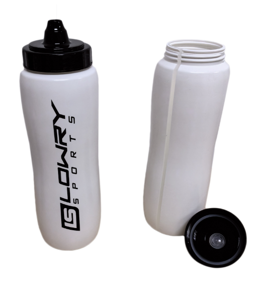 Lowry Sureflow Top White Water Bottle 1L