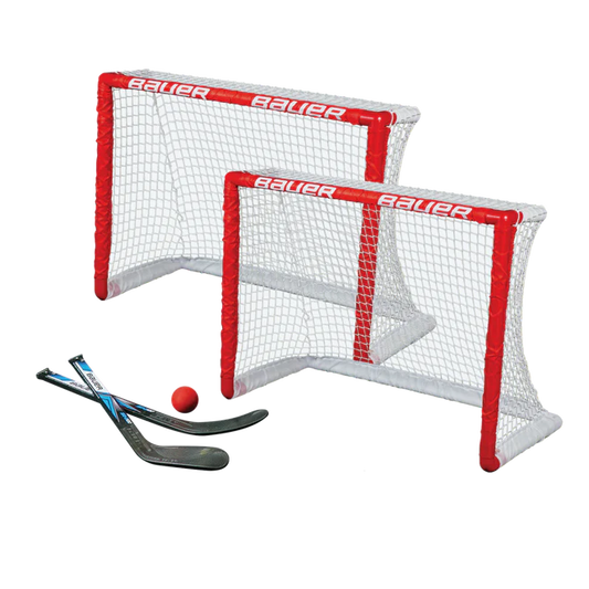 BAUER KNEE HOCKEY GOAL SET-TWIN PACK