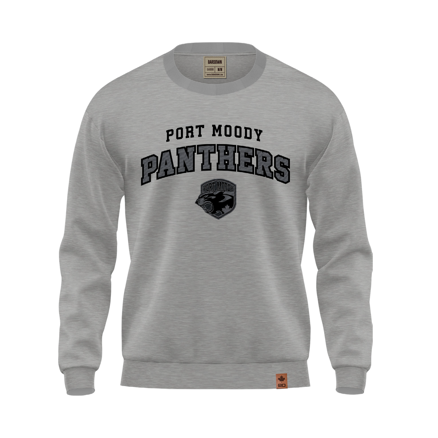 Port Moody Panthers Crewneck - Art (Stealth)