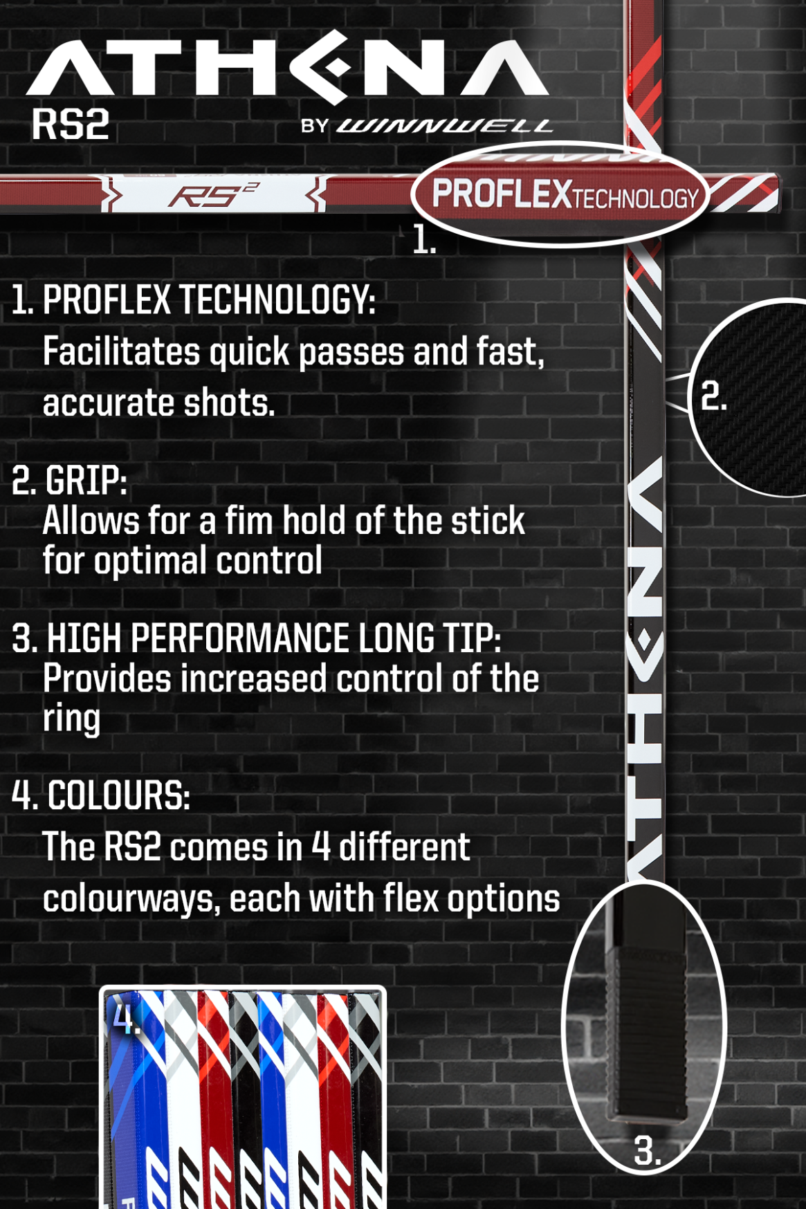 Athena RS2 Ringette Stick